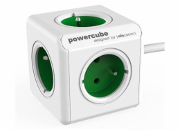 Zásuvka prodluž. PowerCube EXTENDED, Green, 5-ti rozbočka, kabel 1,5m