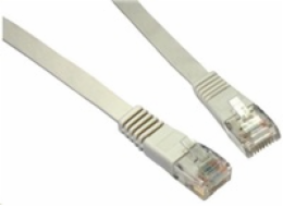 SOLARIX patch kabel plochý CAT5E UTP LSOH 0,5m šedý