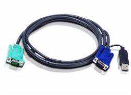 ATEN integrovaný kabel KVM USB 2L-5201U 1.2 M 