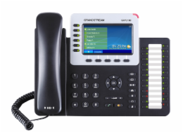 Telefon Grandstream GXP-2160 VoIP telefon - 6x SIP účet, HD audio, 2x LAN 10/100/1000 port, PoE, konference, BT