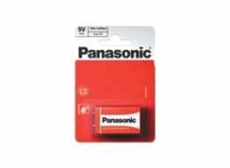 PANASONIC Zinkouhlíkové baterie Zinc Carbon 6F22RZ/1BP 9V (1 ks)