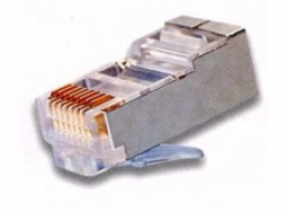 Konektor STP RJ45 (8p8c), Cat5E, 50µm, drát - 100 ks