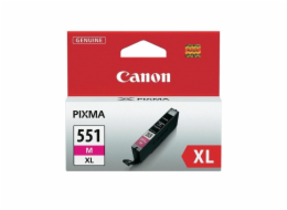 Canon CARTRIDGE CLI-551M XL purpurová pro Pixma iP, Pixma iX, Pixma MG a Pixma MX 6850, 725x, 925, 8750 (680 str.)