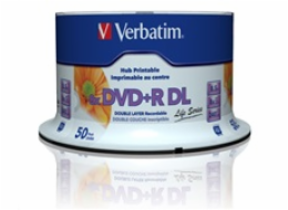 VERBATIM DVD+R DL AZO 8,5GB/ 8x/ printable/ inverse stack/ 50pack/ spindle