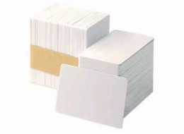 Karta Zebra PVC karty, balení 500ks karet na potisk, bílá barva, menší síla karty