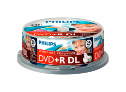 1x25 Philips DVD+R 8,5GB DL 8x IW SP