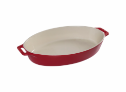 Staub Oval Dish Ceramic, oval, Red , 37cm