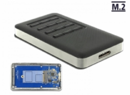 DeLOCK Externes Gehäuse M.2 Key B 42 mm SSD > USB 3.0 Typ Micro-B Buchse, Laufwerksgehäuse