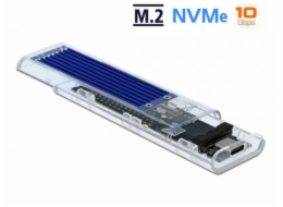 DeLOCK Externes Gehäuse für M.2 NVMe PCIe SSD, Laufwerksgehäuse