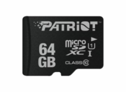 PATRIOT microSDHC Class10 64GB SF64GMDC10 Paměťová karta
