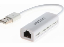 USB LAN 2.0 adaptér - Fast Ethernet (RJ45) SAVIO CL-24, blistr