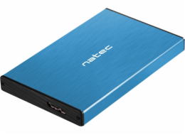 Natec external enclosure RHINO GO for 2,5`` SATA, USB 3.0, Blue, NKZ-1280
