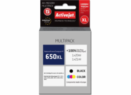 Activejet AH-650RX ink (replacement for HP 650 CZ102AE; Premium; 1 x 20 ml  1 x 21 ml; black  color)