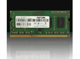 Paměť notebooku AFOX SODIMM, DDR3L, 8 GB, 1600 MHz, (AFSD38BK1L)