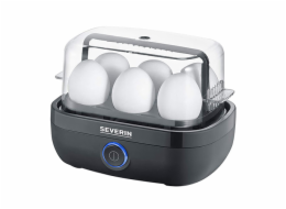 Vařič vajec Severin, EK 3165, 420W, černý, 6 vajec, LED podsvícení