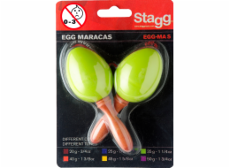 Stagg EGG-MA S/GR, pár vajíček, krátká rukojeť, zelené