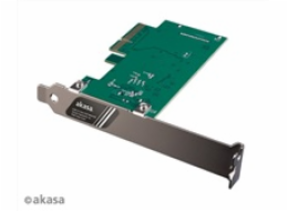 AKASA síťová karta USB 3.2 HOST card, 20Gbps USB 3.2 Gen 2x2 Internal 20-pin Connector to PCIe Host Card