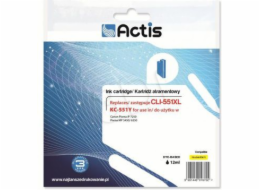 Actis KC-551Y ink for Canon printer; Canon CLI-551Y replacement; Standard; 12 ml; yellow (with chip)