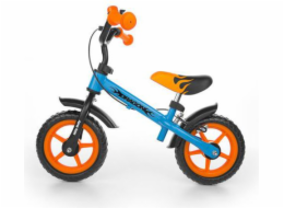Milly Mally Dragon balanční kolo s brzdou modro-oranžové