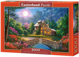 Castorland Puzzle 1000 Cottage v Měsíční zahradě