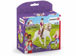 Schleich 42540 Blondýna Sofia s pohyblivými klouby na koni