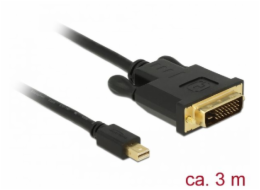 Delock Kabel mini Displayport 1.1 samec > DVI 24+1 samec 3 m