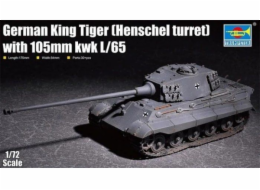 Trumpeter Plastový bruslařský model King Tiger w / 105 mm kWh (Henschel Turret)