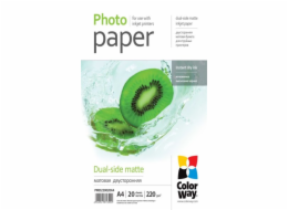 COLORWAY fotopapír/ oboustranný/ matte 220g/m2, A4/ 20 kusů