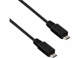Akyga USB 2.0 microB-microB 0.6m/černá  