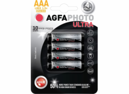 AgfaPhoto Ultra alkalická baterie 1.5V, LR03/AAA, 4ks 