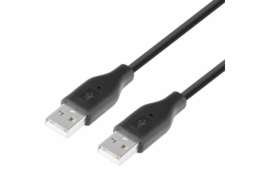 Kabel USB AM-AM 1.8m czarny 