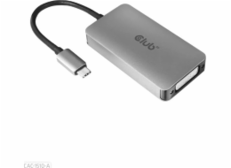 Club3D Adaptér aktivní USB 3.2 typ C na DVI-D Dual Link 4K30Hz pro Apple Cinema Display, HDCP off