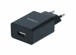 Nabíječka cestovní SWISSTEN 1x USB, IC, 1A + Lighthing kabel, černá