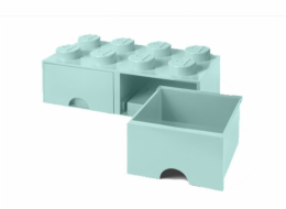 LEGO Brick Drawer 8 aquablau, Aufbewahrungsbox