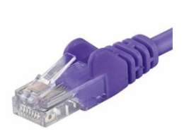 PremiumCord Patch kabel UTP RJ45-RJ45 CAT6 5m fialová