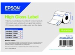 High Gloss Label - Die-cut Roll, 76x51,610ks