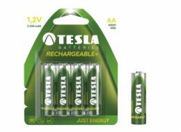 Tesla AA RECHARGEABLE+ nabíjecí Ni-MH 2450 mAh, 4 ks 