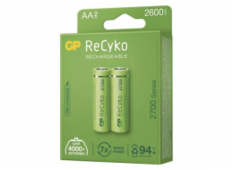 Baterie AA (R6) nabíjecí 1,2V/2600mAh GP Recyko  2ks