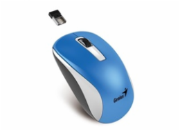 GENIUS myš NX-7010 WhiteBlue Metallic/ 1200 dpi/ Blue-Eye senzor/ bezdrátová/ modrá