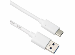 Kabel USB-C - USB 3.0 A (USB 3.2 generation 2, 3A, 10Gbit/s) 3m bílý