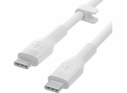 Belkin USB-C na USB-C kabel, 1m, bílý - Flex