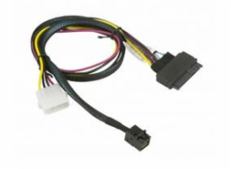 Supermicro 55cm MiniSAS HD SFF-8643 to U.2 PCIE SFF-8639 with Power Cable