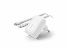 Belkin 30W USB-C Power Delivery PPS nástěnná nabíječka + 1m USB-C na lightning kabel, bílá