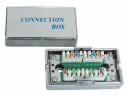 PremiumCord Propojovací box pro kabely Cat.5e, narážecí, stíněný