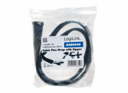 LOGILINK KAB0046 LOGILINK - Elastický organizér pásků se zipem 1m