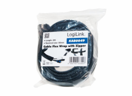 LOGILINK KAB0049 LOGILINK - Elastický organizér pásků se zipem 2m