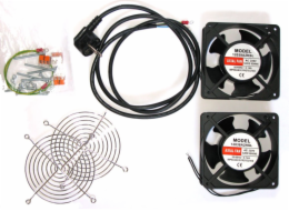 Ventilační jednotka XtendLan SFAN-WM-2F Ventilační jednotka, pro nástěnné rozvaděče, 2 ventilátory, napájecí kabel, spojovací materiál SFAN-WM-2F XtendLan Ventilace pro nástěnné rozvaděče, 2 ventiláto