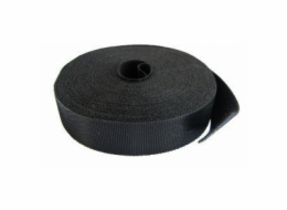 DIGITUS Páska na suchý zip, šířka 20 mm pro strukturovanou kabeláž, role 10 m, barva černá