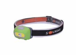 Solight LED čelová svítilna, 3W Cree + 3W COB, 120lm, bílé + červené světlo, 3x AAA - WH24