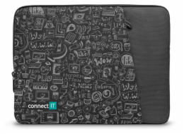 Connect IT Doodle 13.3" (CFF-7013-DD) černé CONNECT IT Doodle pouzdro pro notebook 13.3", ČERNÉ